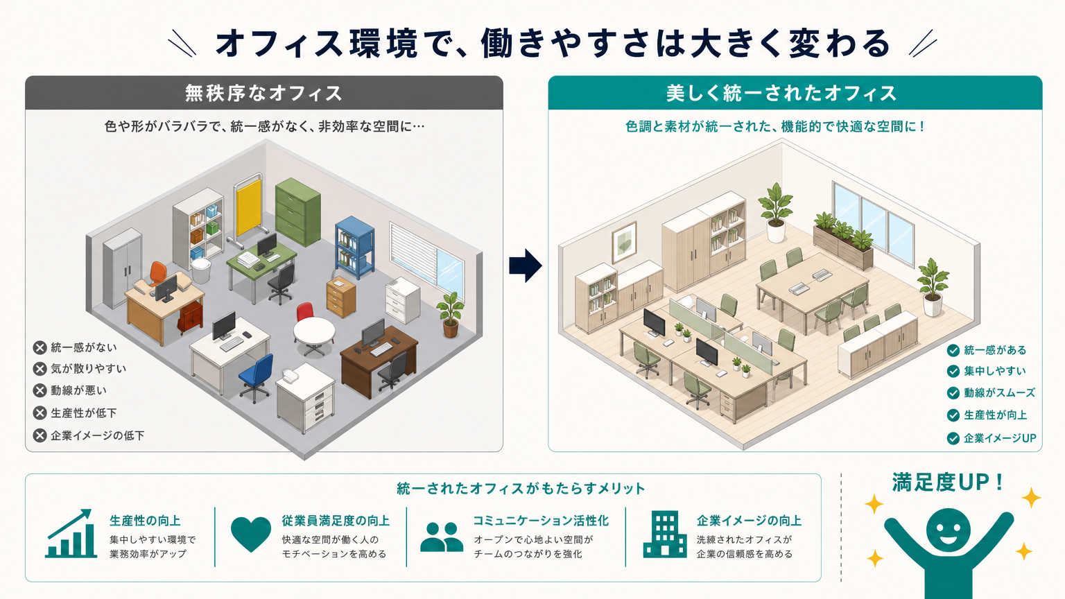 統一感のある内装とは