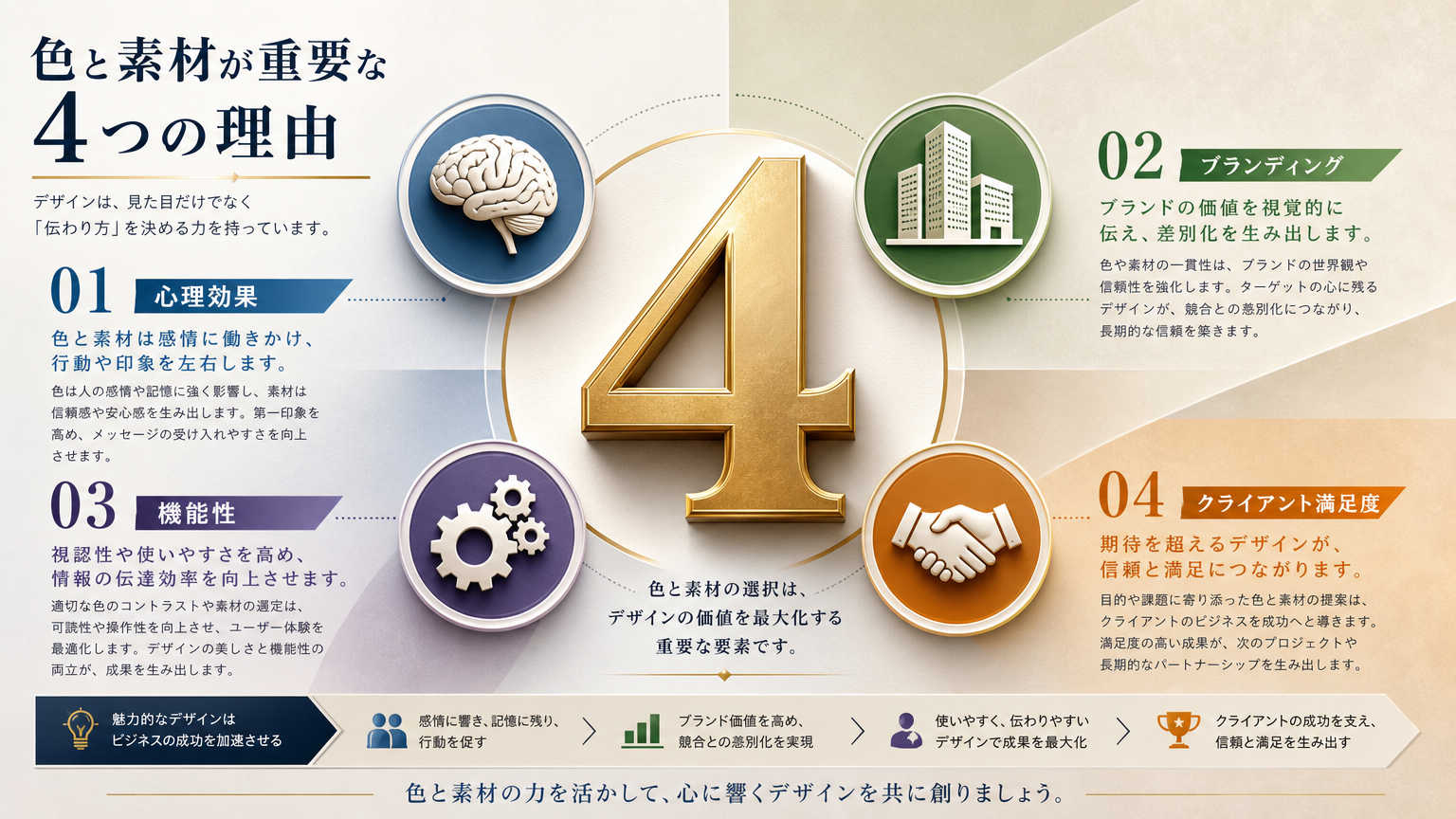 オフィス内装で色と素材の組み合わせが重要視される理由
