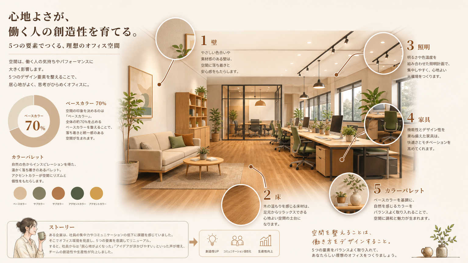 おしゃれなオフィスをデザインする際にこだわりたいポイント